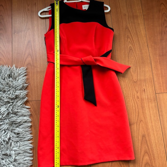 Milly dark orange and black dress size 6 - Picture 7 of 9
